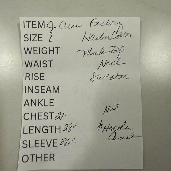 J.Crew HARBOR COTTON Zip Mock Neck Sweater Men’s L Tan Wool Blend Pullover NEW - Picture 8 of 8